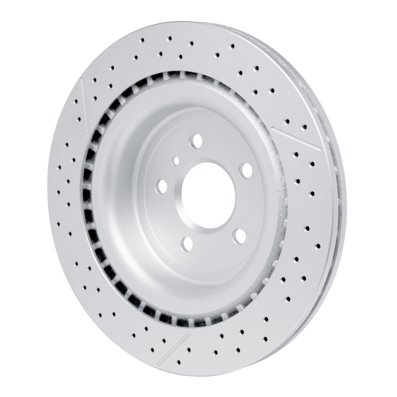Mercedes-Benz GLE63 AMG Brake Rotor (1) - Rear - R1 Concepts - GeoSPEC Drilled & Slotted - `12-`19